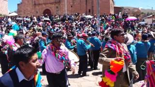 Carnavales en Moho (Puno) - Pinkillada en la Plaza