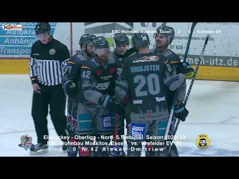 2022 09 11 Oberliga Nord 2022 23 5 Testspiel ESC W Moskitos Essen vs  Krefelder EV 81