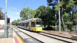 preview picture of video 'Trams in Adelaide - City, South Terrace'