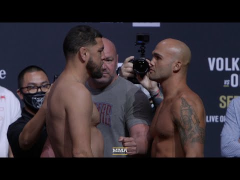Nick Diaz vs. Robbie Lawler Ceremonial Weigh-Ins Staredown | UFC 266 | MMA Fighting