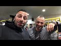 Training and shape check with champ Ahmed Sakawanتمرين صدر و شكل الجسم الحالي