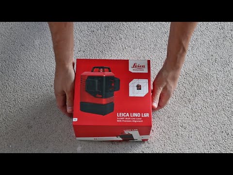 Unboxing Leica Lino L6Rs - starter kit - 3 x 360° red Multi Line Laser