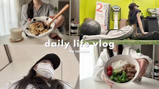 vlog | 食べて鍛える体型管理が本格化🔥綺麗な体型を作りたい一人暮らしの自炊記録👩‍🍳簡単レシピ/体型維持方法🏋️
