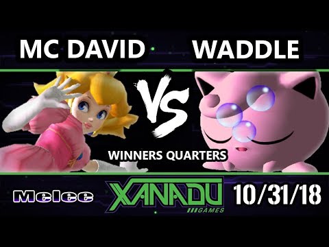 S@X 274 SSBM -  MC David (Peach) Vs.  Waddle (Jigglypuff) - Smash Melee Winners Quarters