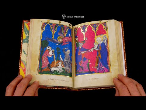 DAS ANGLO-NORMANNISCHE MARTYROLOGIUM: BILDERBUCH DER MADAME MARIE - Blättern im Faksimile (4k / UHD)