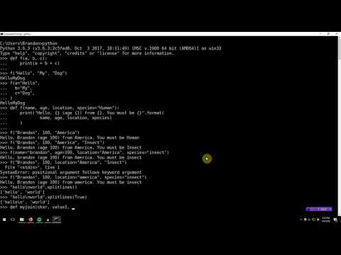 Learning Python 008 Function Keyword Arguments And Variadic Arguments