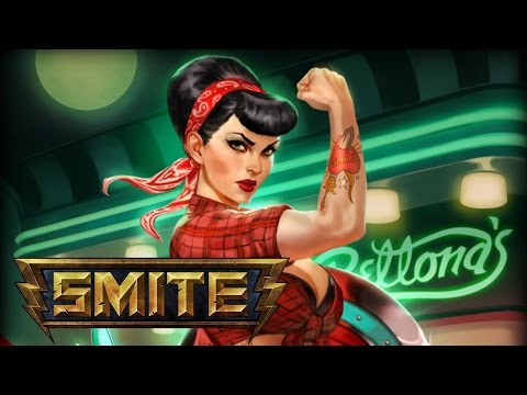 SMITE: Bellona, Rock-A-Bellona skin - Gameplay