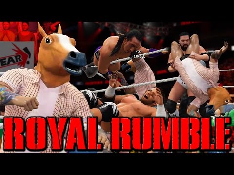 30 WRESTLERS IN ONE MATCH !?! EPIC 30 MAN ROYAL RUMBLE MATCH (WWE 2K16)