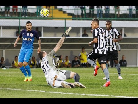 Gols Botafogo 2 x 0 Corinthians Brasileirão 2016 01/10/16