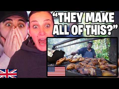 British Mum Reacts to an American Backyard Barbecue for the First Time!