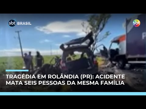 Acidente em Rolândia (PR) entre carro e caminhão mata família inteira | #SBTBrasil