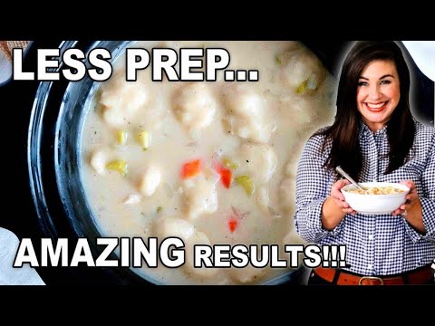 How to Make Crockpot Chicken and Dumplings | Less Prep, BETTER RESULTS!