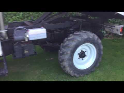 Unimog 404 with Ford transit  tipper body and turbo diesel conversion