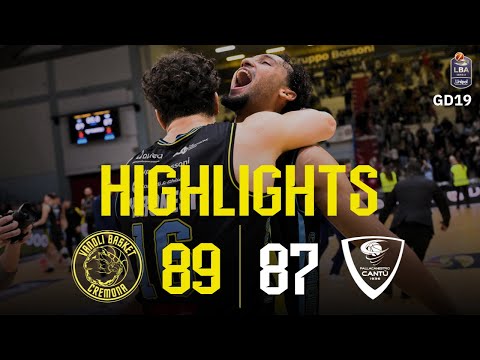 Serie A LBA, 19ª giornata | HIGHLIGHTS | Vanoli Cremona - Pallacanestro Cantù 89-87