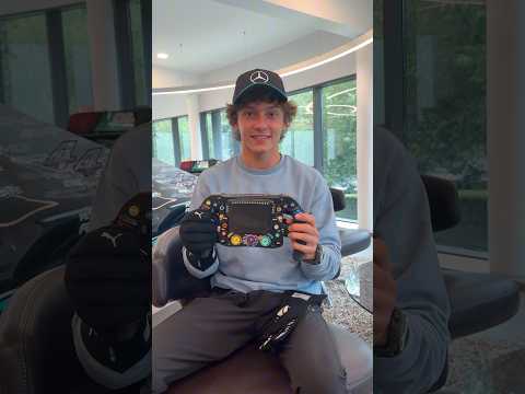 Kimi Finally Gets the Gloves and Steering Wheel 🎁😉