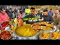 60 में UNLIMITED Delhi Street Food Panditji OG Canteen Bhola Shankar Kachori 1000 Plates Hour