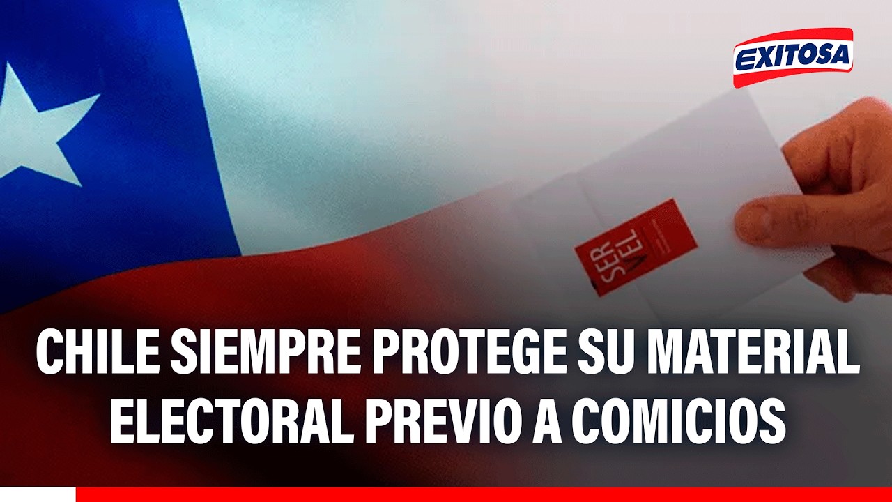 🔴🔵 Chile siempre protege su material electoral previo a comicios, afirma periodista