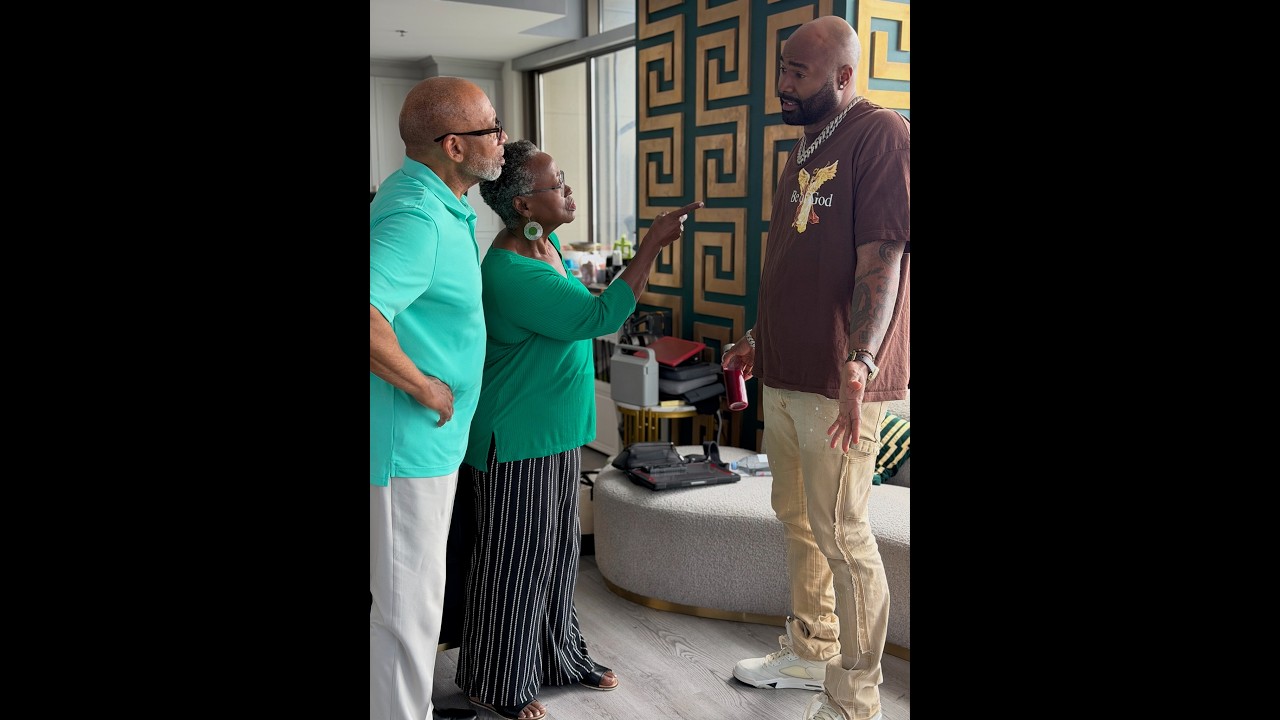 When Mike’s  grandparents check him for  not being the adult in the relationship with his daughter!