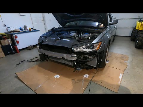 AUDI A6 BUILD PART 1: front end tear down and assessing damage ￼