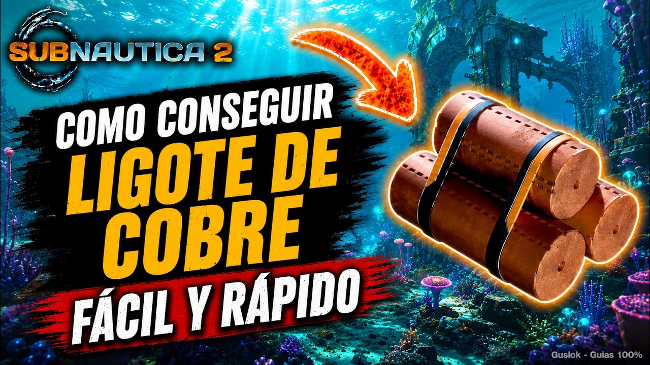Cómo Conseguir Lingote de Cobre Fácil | Receta y Materiales Subnautica 2 Cómo Conseguir Lingote de Cobre Fácil | Receta y Materiales Subnautica 2