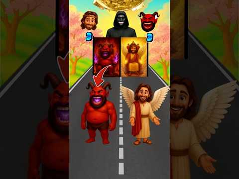 Who Has Horns? 😈 Jesus vs Devil 😇 #jesus #biblequiz #biblestudy