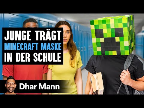 Ein Junge Trägt EINE MINECRAFT-MASKE In Der Schule | Dhar Mann Studios