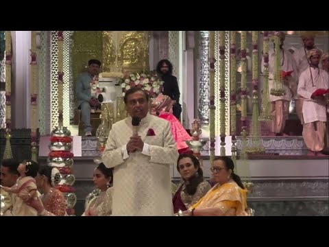 MUKESH AMBANI'S WEDDING SPEECH: We are not rich people, we are rich-hearted people