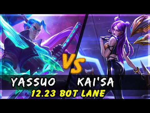 YASSUO - Yasuo vs Kai'Sa ADC Patch 12.23 - Yasuo Gameplay