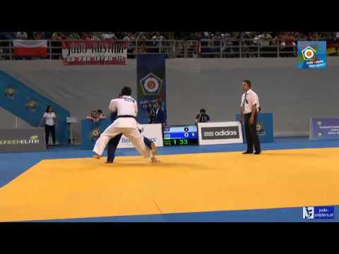 Judo 2014 European Championships Cadets: Daurbekov (RUS) - Gasyuk (UKR) [+90kg] QF