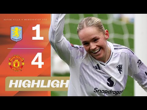 Goal Flurry Seals United Win! | Aston Villa v Manchester United Highlights | Barclays WSL 25/26