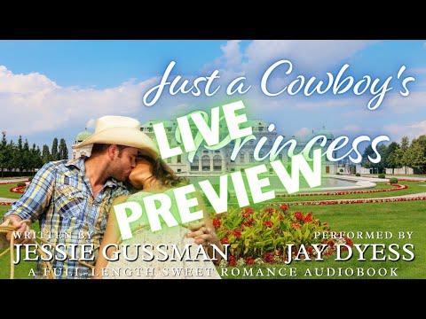 Live Audiobook preview - Jessie Gussman's Just a Cowboy's Princess + Jay makes cheesecake brownies!