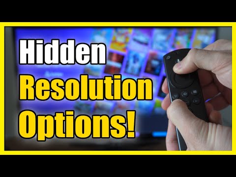 How to Access Hidden Resolution Options on Fire TV Stick (Easy Method)