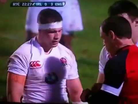 Ireland v England u20 Red Card 8/2/2013