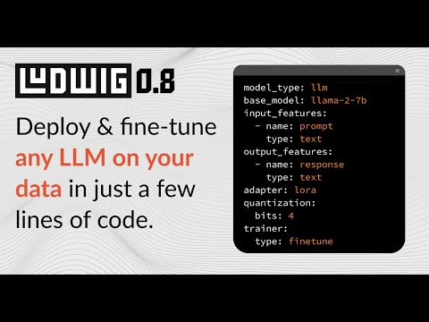 Efficiently Build Custom LLMs on Your Data with Open-source Ludwig