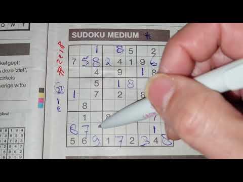 Drive U insane with the curfew? Calm your mind with this! (#2218) Medium Sudoku puzzle. 01-25-2021
