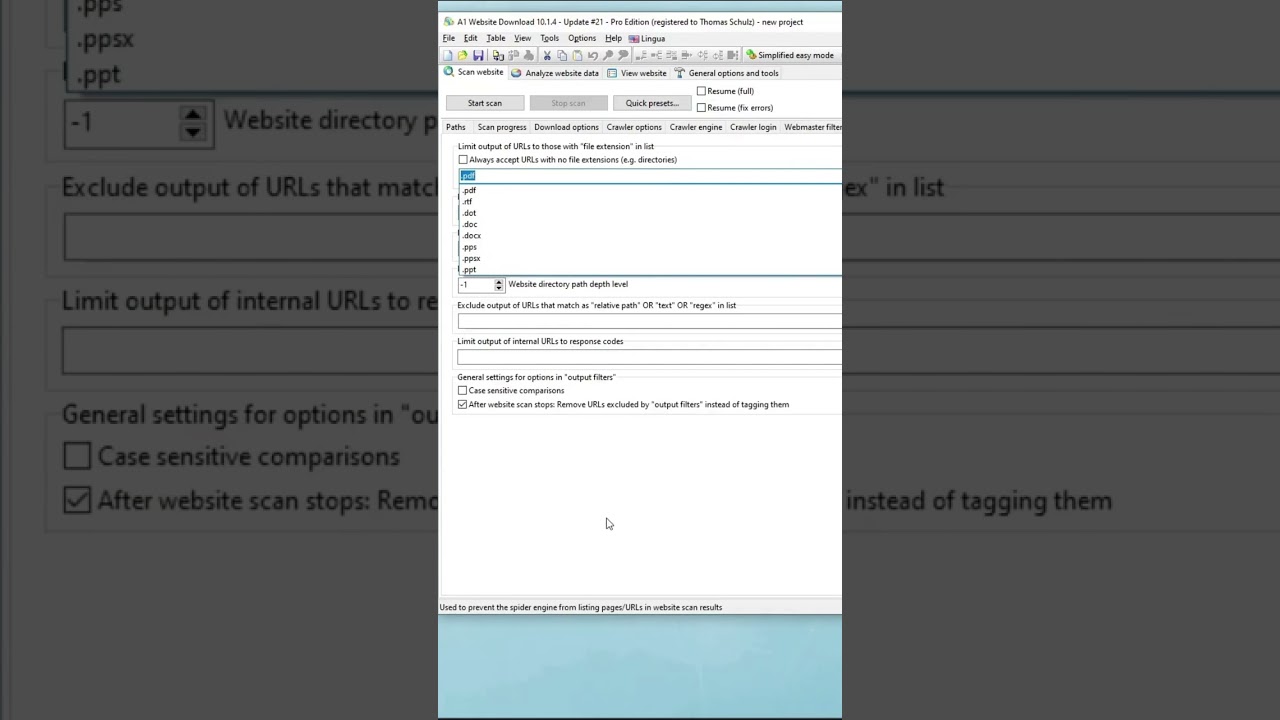 Find and Download All PDF Files in Websites