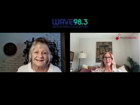 Kristy Fletcher from Musicounts with WAVE 98.3's Vickie van Dyke