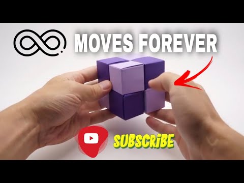 ORIGAMI INFINITY CUBE- no tape/glue!