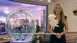 Powerball Results - Draw 1552- 12 February 2026