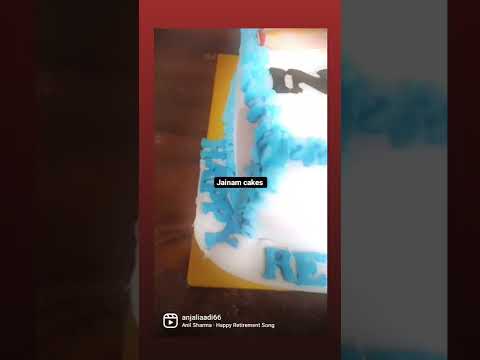 retirement theme cake ## pineapple flavour