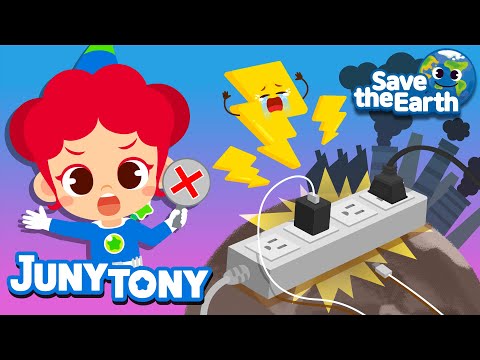 Let’s Save Electricity🔌 | Save Energy Song | Good Habits | 🌎Green Earth Songs for Kids | JunyTony