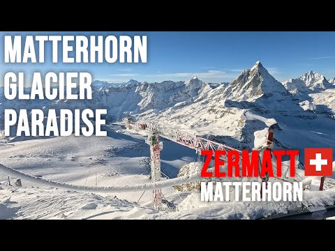 [4K] Skiing Zermatt, Matterhorn Glacier Paradise View Point 3883m, Wallis Switzerland, GoPro HERO11