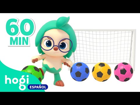 Fútbol con balones de Colores con Hogi | Aprende los Colores | Tobogán | +MIX | Hogi en español