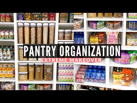 PANTRY ORGANIZATION IDEAS | Clean, Declutter and Organize With Me | Pantry Organization on a Budget Video