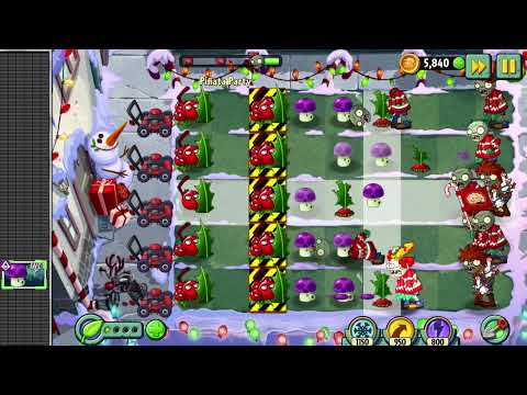 Plants vs Zombies 2 gameplay - Piñata Party - 17th December 2021