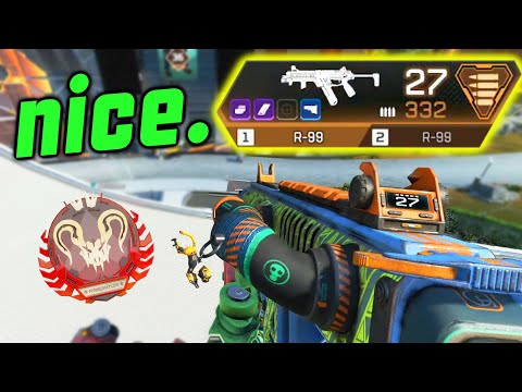 Dual R99s ZERSCHMETTERN PREDS in Apex Legends