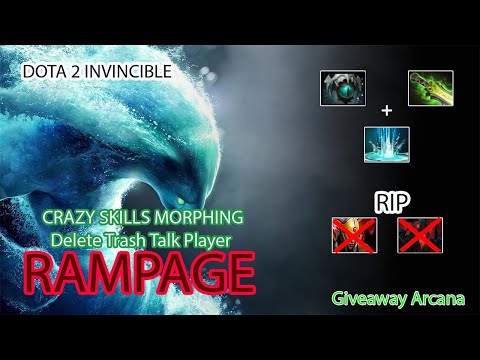 DOTA 2 INVINCIBLE #12 - RAMPAGE MORPHING GLASS CANNON BUILD WITH CRAZY SKILLS ARE TO DANGEROUS 7.28b