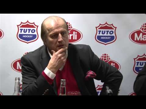 TUTO Hockey - Peliitat, 5. puolivälieräottelun jälkeinen lehdistötilaisuus 22.2.2013