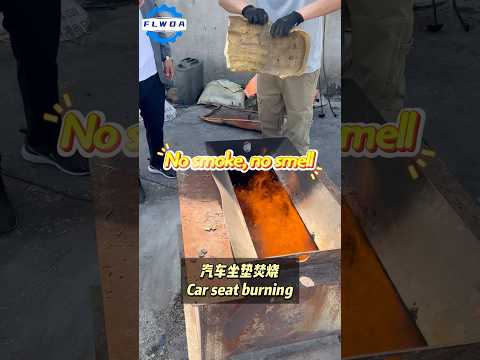 Car seat burning #incinerate