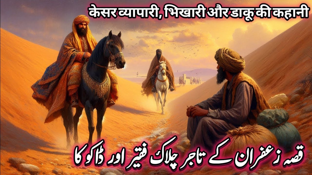 Qissa zafran ka Tajir Aur Chalk Faqeer | Urdu Hindi Moral Story | Merchant and Begger | Urdu Kahani